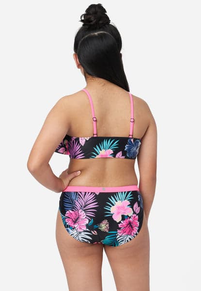 Justice Girls Beach X Bikini Floral Swimsuit, Sizes 5-18 