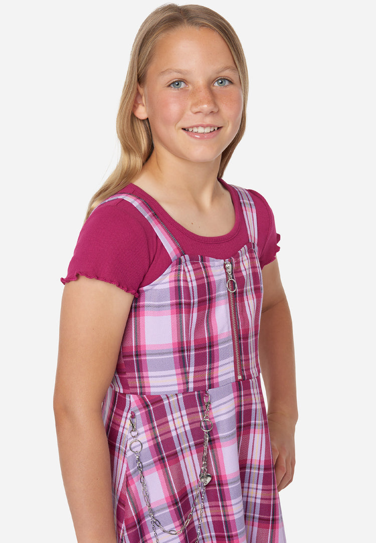 Pretty in Plaid 2Fer Dress | Shop Justice