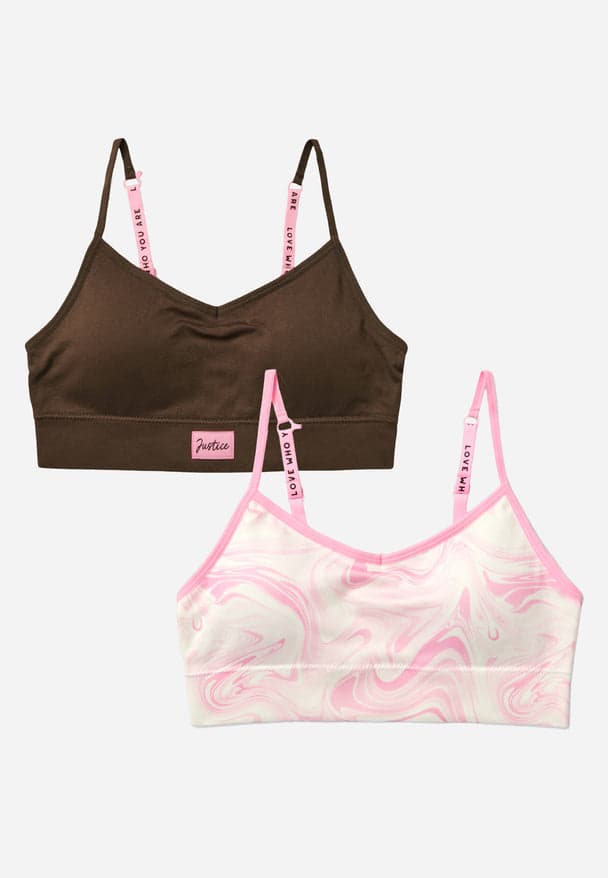 텺5/$25 JUSTICE Sports Bra - Size 28  Sports bra sizing, Girls sports bras,  Bra and panty sets