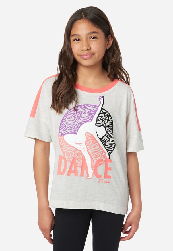 Justice Girl's Size 14 Gymnastics Graphic Tee & Full Length
