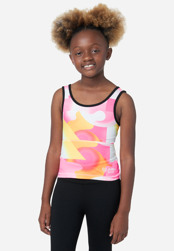 Justice Active Girls Hope Sz 30 Sports Bra Top Sz 10 Vguc Dance Cheer