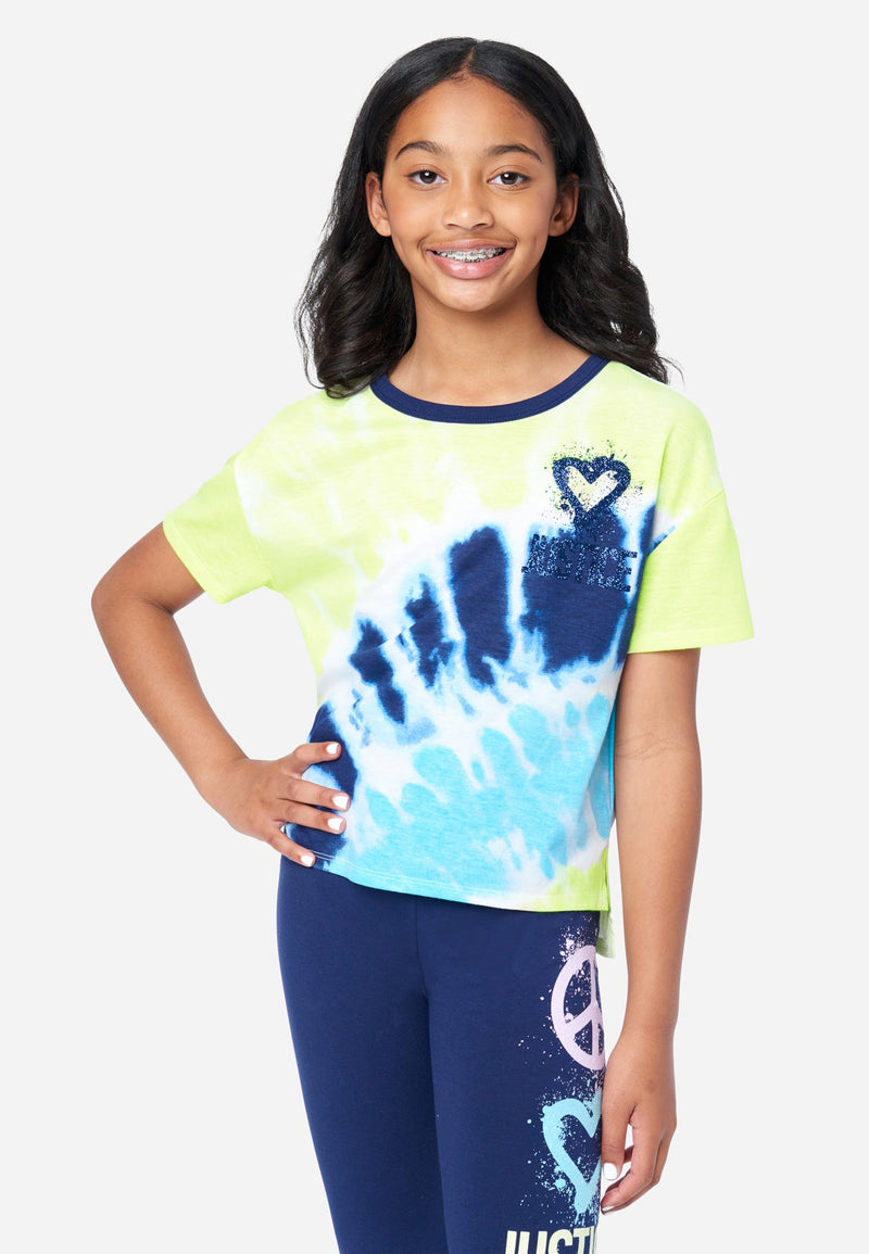 Green Sheen Tie Dye