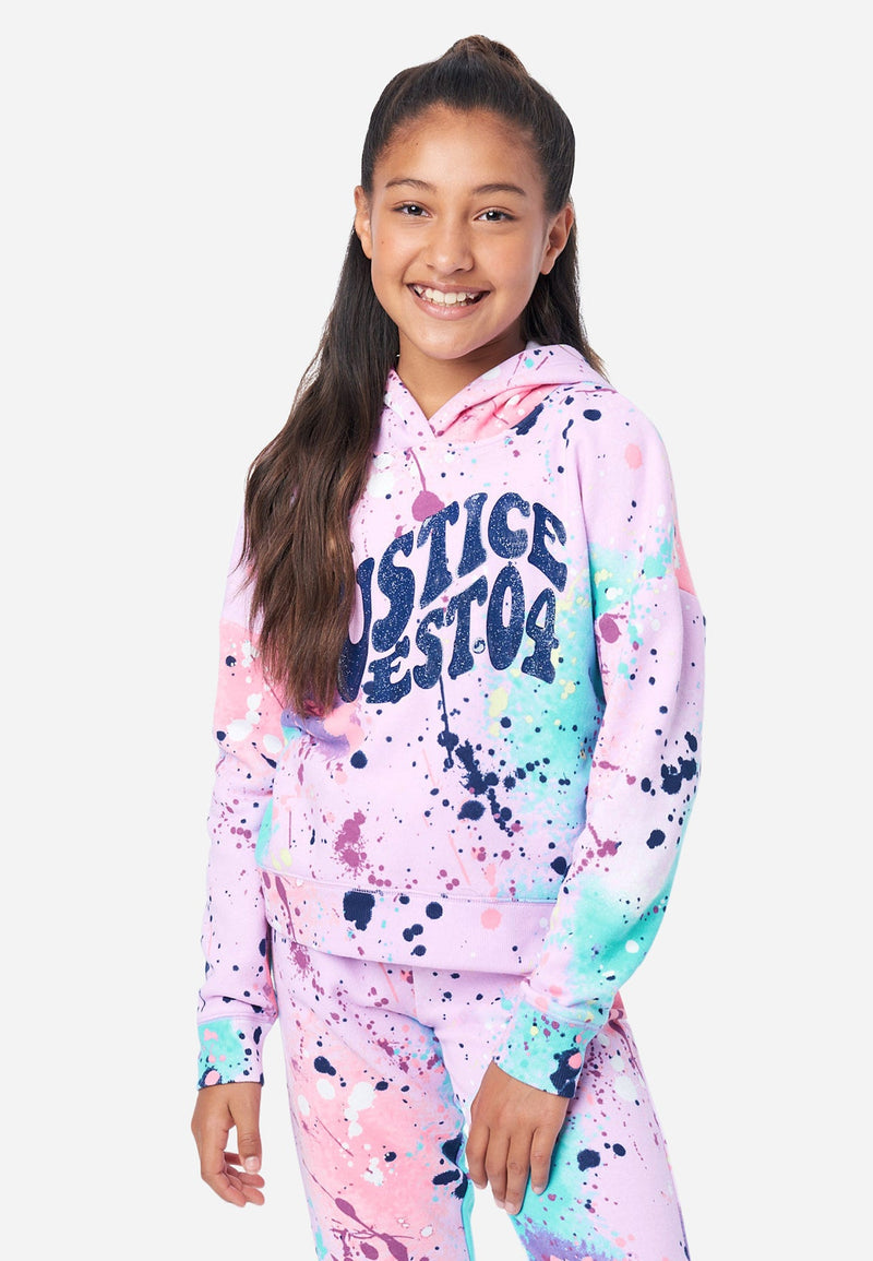 Violet Multi Paint Splatter