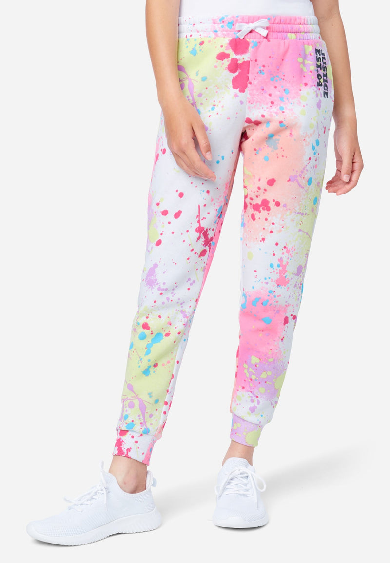 White Multi Paint Splatter