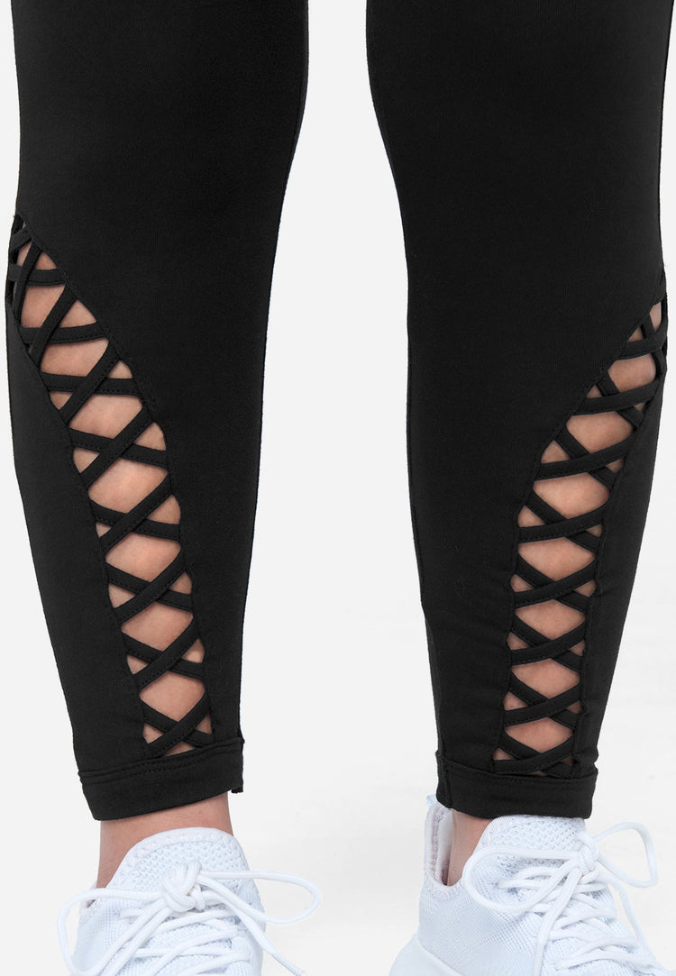 Lattice Ankle Detail Legging | Shop Justice