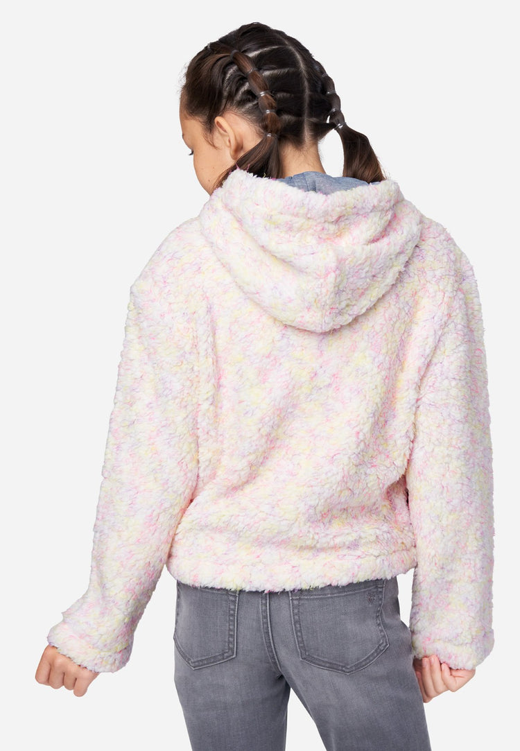 Faux Sherpa Zip Front Girls Hoodie Shop Justice