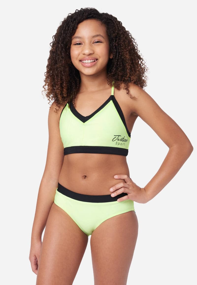 drempel beloning Kers J Sport Reversible Color Block Girls Bikini Swim Set | Shop Justice